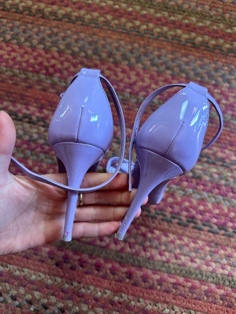 ALDO LAVENDER PURPLE HEELS - Picture 6 of 6